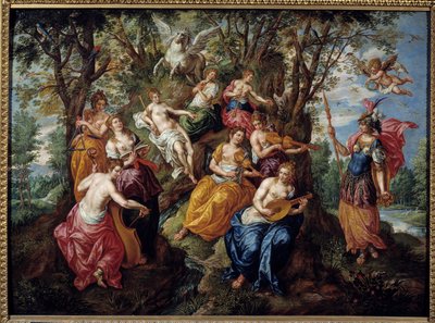 Visit of Minerva at the Muses by Hendrick de Clerk