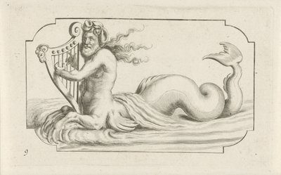Triton Playing a Harp by Hendrick de Keyser (I)