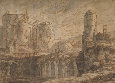 The Gate of Bruges at Sluis by Hendrick van Minderhout
