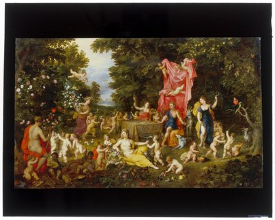 An Allegory of the Five Senses by Hendrick van and Brueghel Jan (1568 1625) Balen