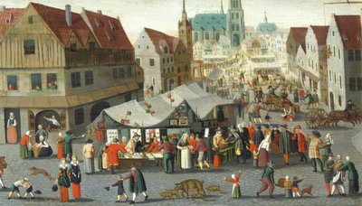Market Square by Hendrick van the younger Steenwijck
