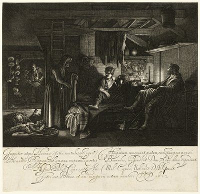 Jupiter and Mercury in the House of Philemon and Baucis by Hendrick von Goudt