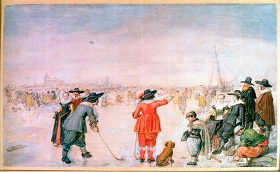 Golf on the Ice on the River Ijsel near Kampen by Hendrik Avercamp