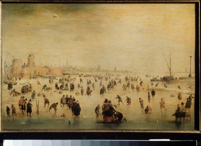 Ice Skaters (Winter Scene) by Hendrik Avercamp