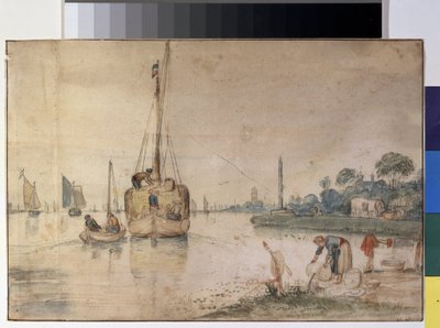 A Barge with Hay by Hendrik Avercamp