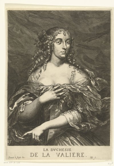 Portrait of Louise Françoise de La Baume Le Blanc de la Vallière by Hendrik Bary