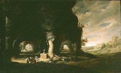 A Grotto in an Imaginary Landscape, c.1643 by Hendrik Cornelisz. van Vliet