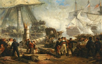 Lord Nelson at the Battle of Trafalgar, 1878 by Hendrik Frans Schaefels