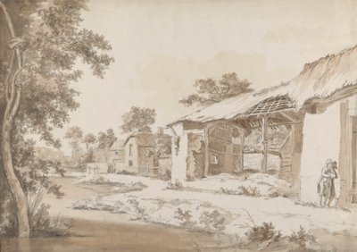 Ruined Farm near Coombe at Gittisham in Devonshire, Three Miles from Honiton, Devon by Hendrik Frans de Cort