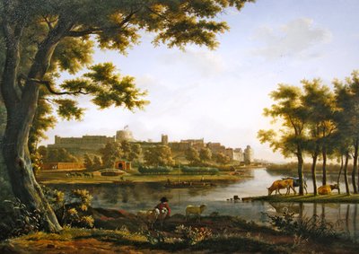 View of Windsor Castle from Eton by Hendrik Frans de Cort