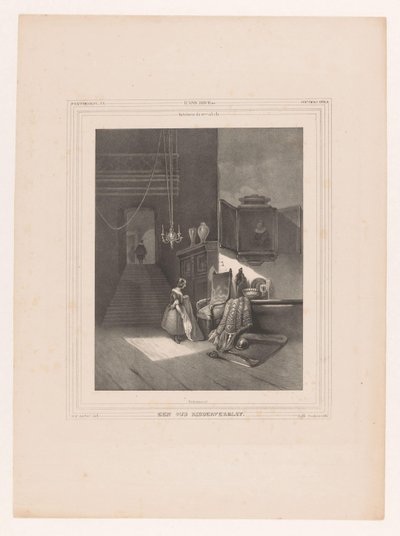 Woman in Interior by Hendrik Frederik Sartor