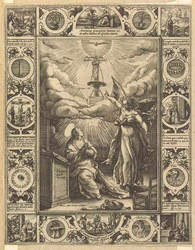 Ave Maria, from Allegorical Scenes on the Life of Christ, from Christian and Profane Allegories by Hendrik Goltzius