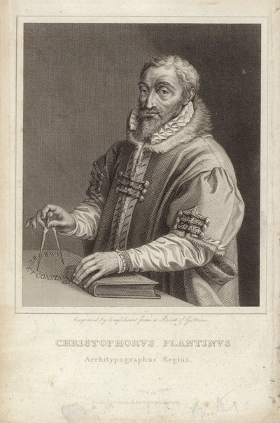Christophe Plantin by Hendrik Goltzius