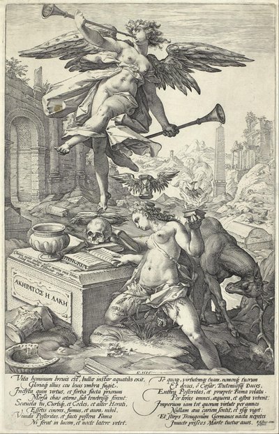 Fame and History by Hendrik Goltzius
