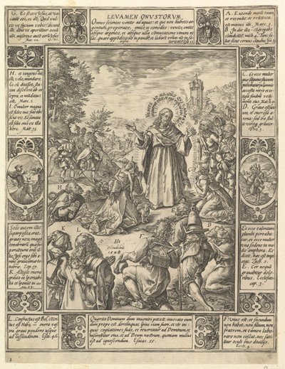 Levamen Onostrorum, from Allegories of the Christian Faith by Hendrik Goltzius