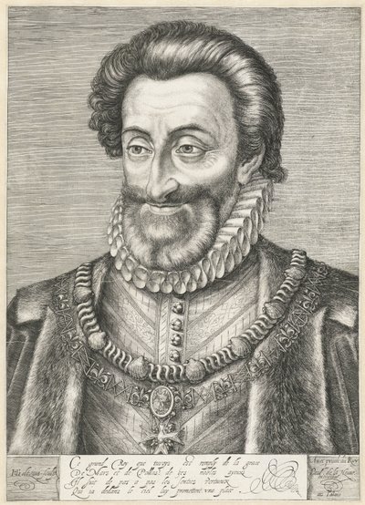 Portrait of King Henry IV of France by Hendrik Goltzius