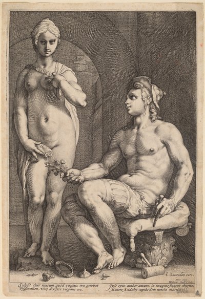 Pygmalion and Galatea by Hendrik Goltzius