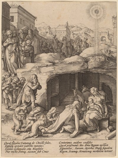 The Adoration of the Magi by Hendrik Goltzius