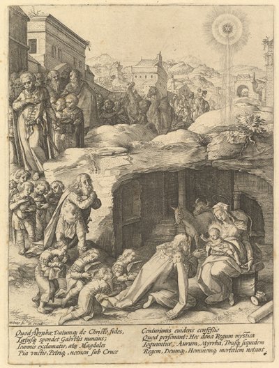 The Adoration of the Magi by Hendrik Goltzius
