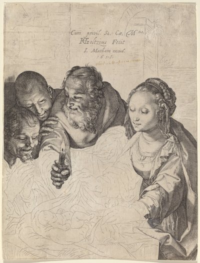 The Adoration of the Shepherds by Hendrik Goltzius