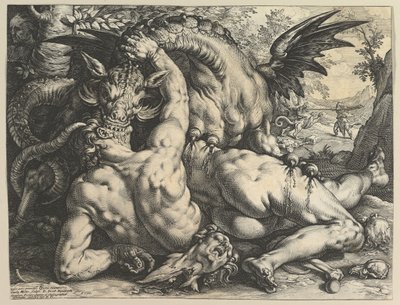 The Dragon Devouring the Companions of Cadmus by Hendrik Goltzius