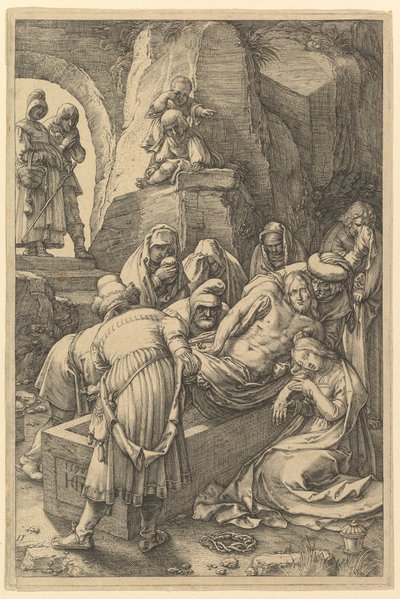 The Entombment, from The Passion of Christ by Hendrik Goltzius