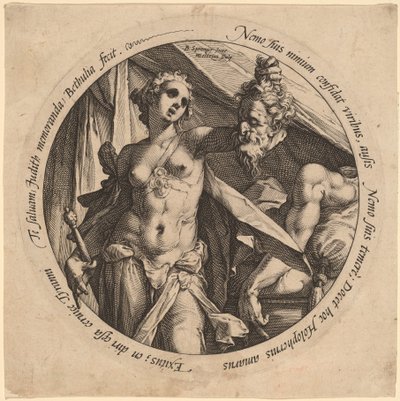 Judith with the Head of Holofernes by Hendrik Goltzius, after Bartholomaeus Spranger