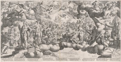 The Wedding of Cupid and Psyche by Hendrik Goltzius after Bartholomaeus Spranger