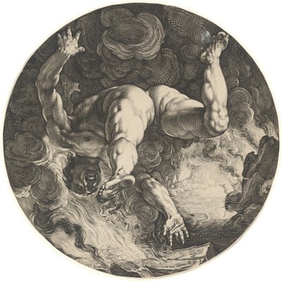 Ixion by Hendrik Goltzius after Cornelis Cornelisz van Haarlem
