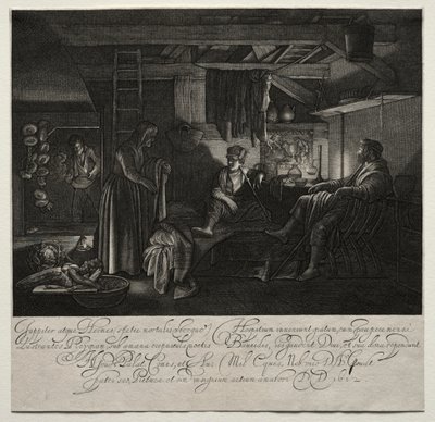 Jupiter and Mercury at the House of Philemon and Baucis by Hendrik Goudt
