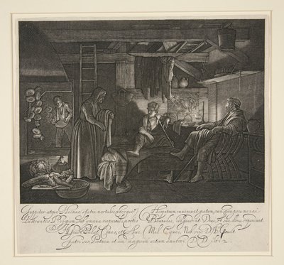 Jupiter and Mercury in the House of Philemon and Baucis by Hendrik Goudt