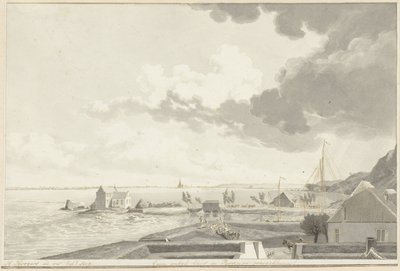 The Flooded Ooijpolder with Persingen in the Distance, 1809 by Hendrik Hoogers (signed by artist)