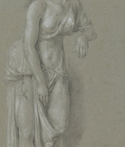Figure Study of a Woman in Classical Garb, Standing Three-Quarters to the Right by Hendrik Hoogers