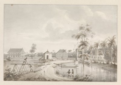 View of a Plantation, Possibly Rust en Werk by Hendrik Huygens