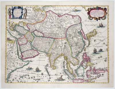 General Map Including Arabia, Japan, the Korean Peninsula and the Greater Part of the Indonesian Archipelago, 1631 by Hendrik I Hondius