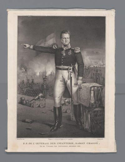 Lieutenant General of Infantry, Baron Chassé in the Citadel of Antwerp, December 1832 by Hendrik Jan Heerenbrood