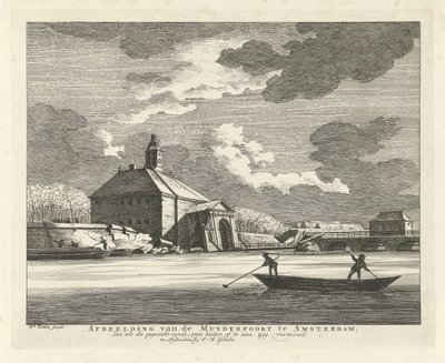 Subsided Muiderpoort, Seen from the Singelgracht, 1769 by Hendrik Keun