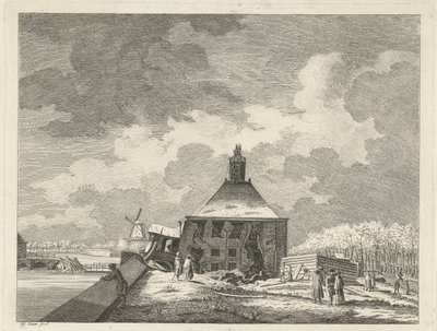 Subsided Muiderpoort, Seen from the Fort, 1769 by Hendrik Keun