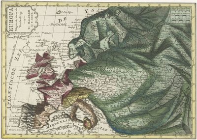 Map of Europe Colored as a Queen by Hendrik Kloekhoff