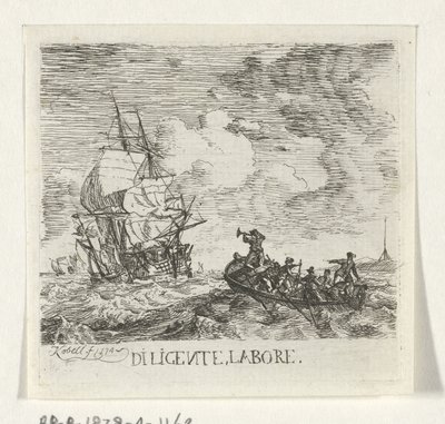 Wild Water with Various Boats by Hendrik Kobell