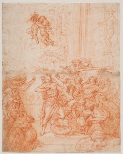 Coresius Kills Himself for Love of Callirboe by Hendrik Krock