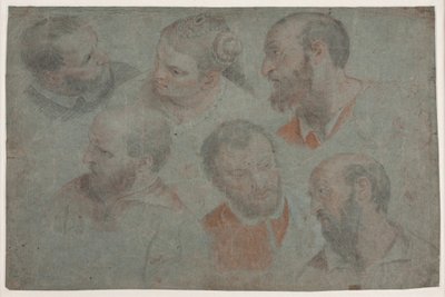 Study with Seven Heads after Veronese: The Wedding at Cana by Hendrik Krock