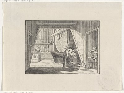 Figures Working in a Mill by Hendrik Numan