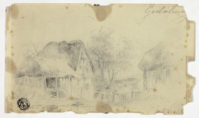 House with Thatched Roof by Hendrik Pieter Koekkoek