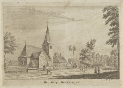 View of Hoevelaken, The Village Hoeflaken by Hendrik Spilman
