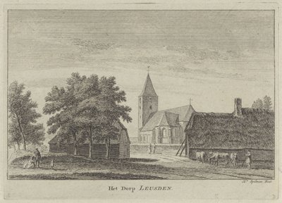 View of Leusden (The Village of Leusden) by Hendrik Spilman