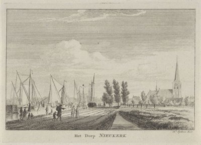 View of Nieuwerkerk aan den IJssel by Hendrik Spilman