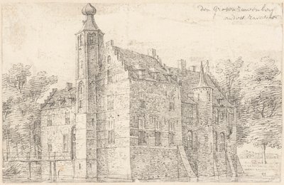 The Castle the Grote Ruwenberg near St. Michielsgestel by Hendrik Spilman