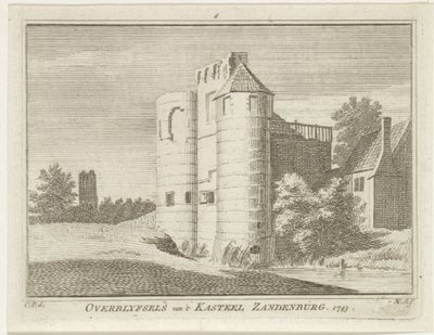 Ruins of Castle Zandenburg, Veere (Remains of Castle Zandenburg, 1743) by Hendrik Spilman