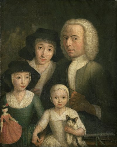 Self-portrait with Suzanna van Bommel and Two Daughters by Hendrik Spilman